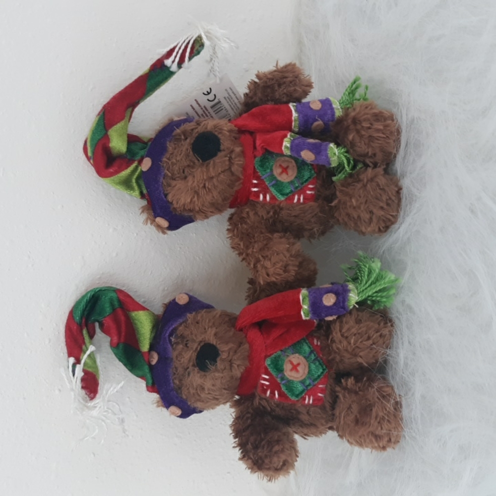 2 Gund Scandinavian Xmas Bears
